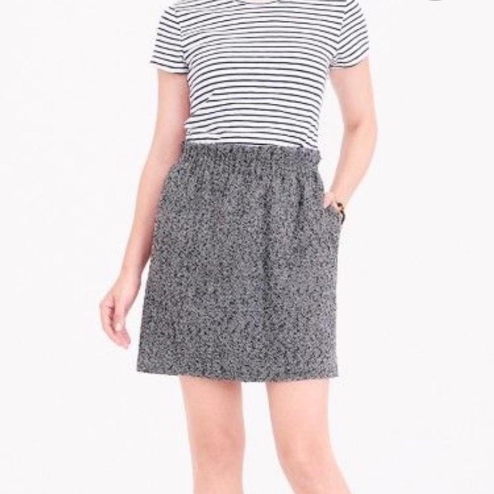 J Crew Herringbone Mini Skirt